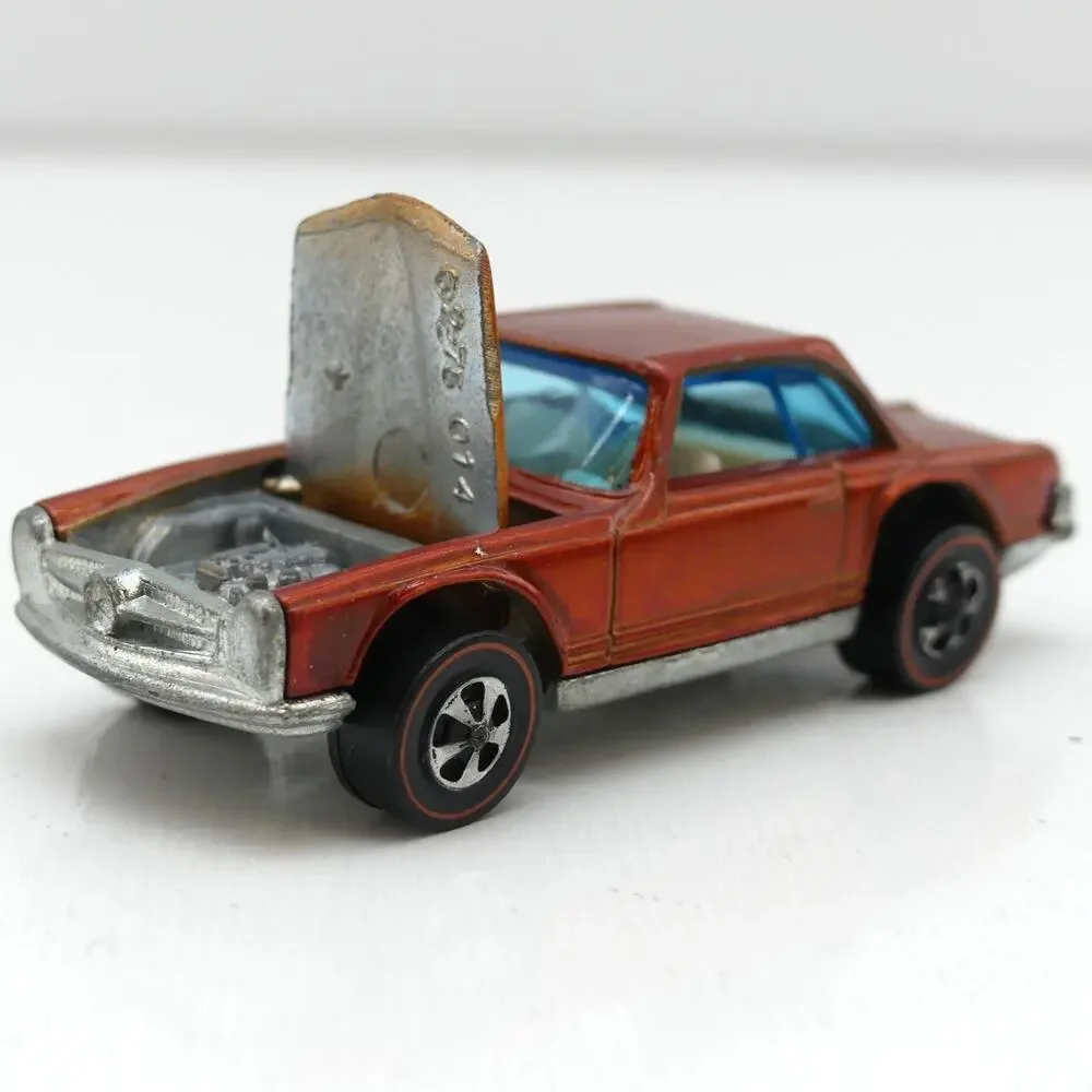 Vintage 1969 Mattel Hot Wheels Mercedes-Benz 280SL Redline Copper Diecast Car HK